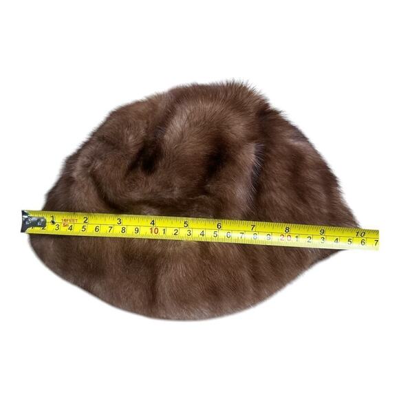 Vintage Brown Mink Fur Hat Women\'s One Size 22\